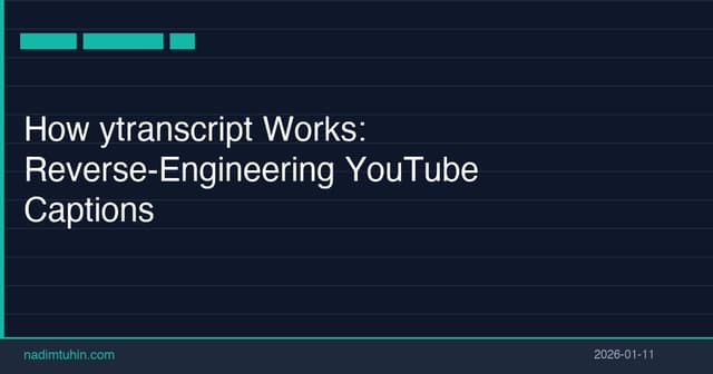 How ytranscript works: reverse-engineering YouTube captions